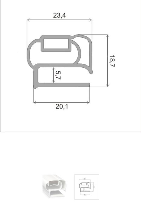 Уплотнительная резина для холодильников