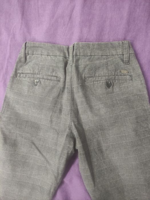 Дамски панталони в бежов и сив цвят