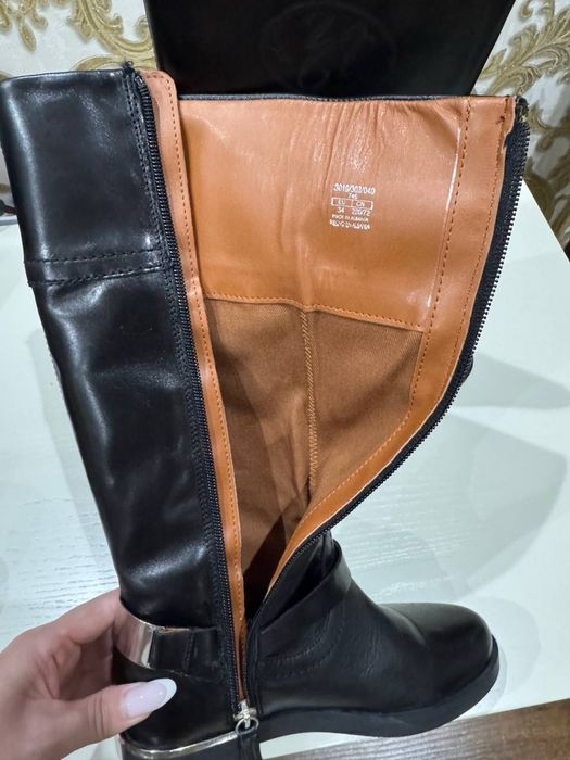 Детские Кожаные сапоги Zara, новые 34 размер