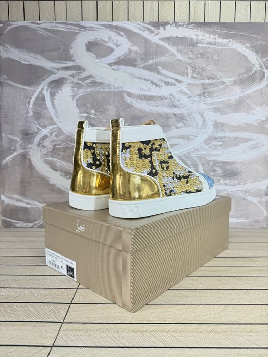 Christian Louboutin High Snake Steel