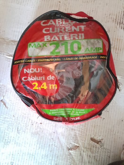 Chilipir,set cabluri pornire auto,max 210 A.