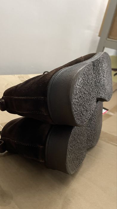 Ботинки зимние замшевые