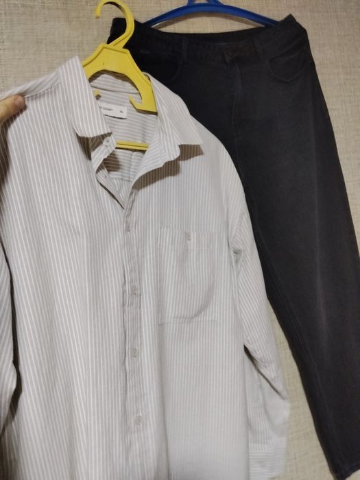 Мужской Костюм Рубашка+ Джинсы