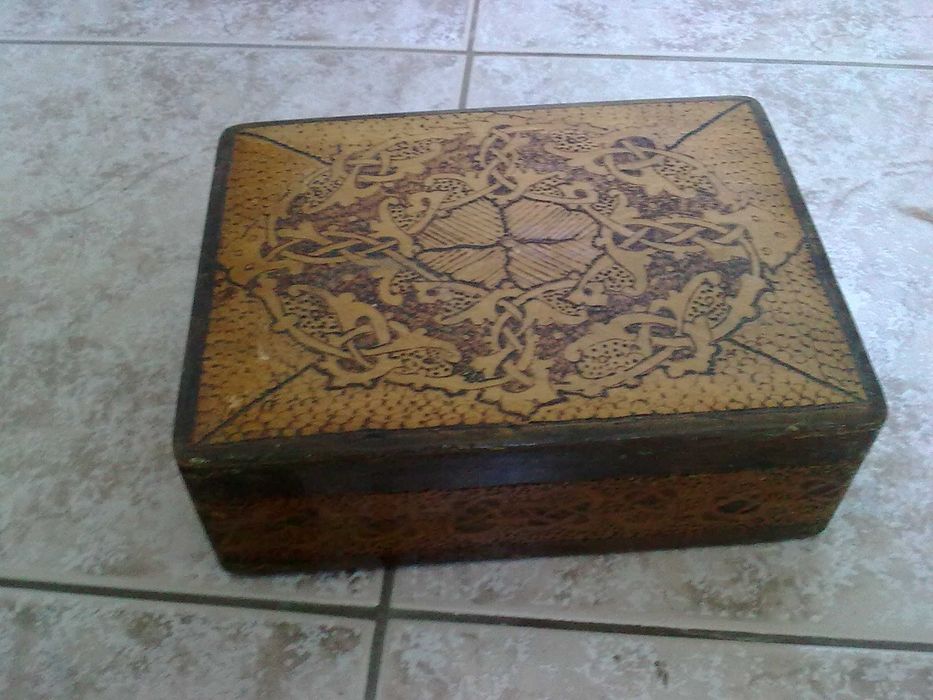 Дървени кутии,ръчна изработка около 1900 г