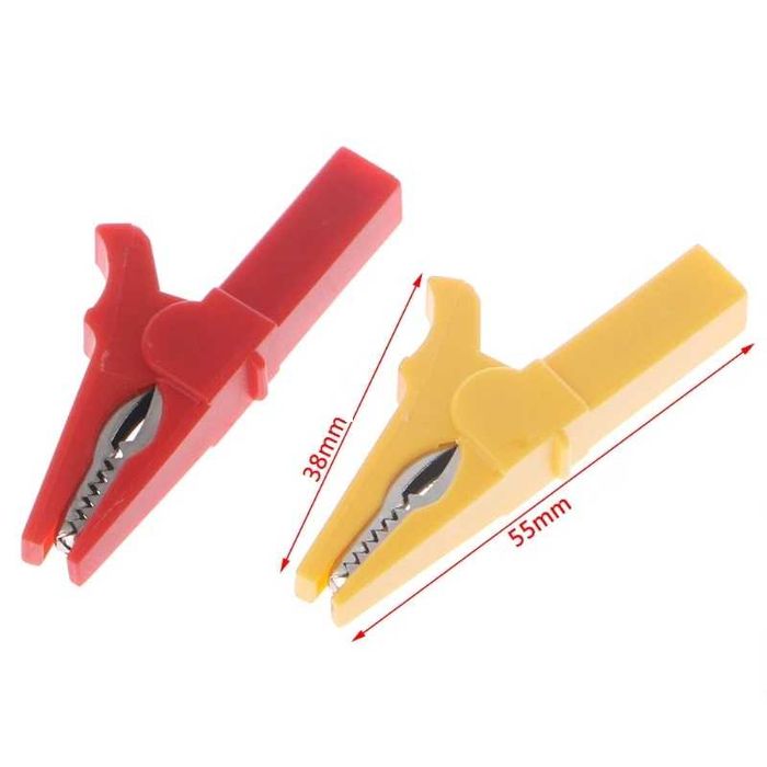 Clesti crocodil aligator mufa banana 4mm Multimetru set 6 buc