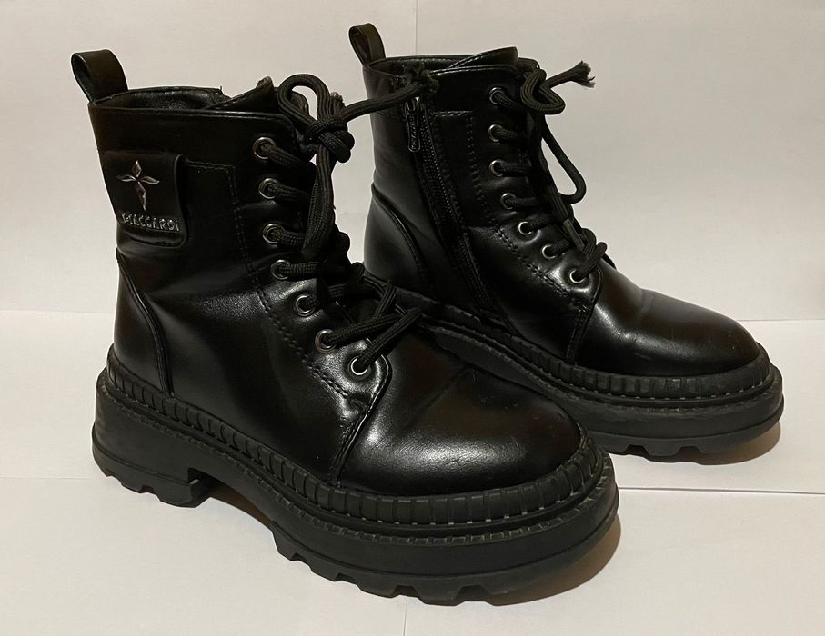 Ботинки зимние детские б/у, размер 32