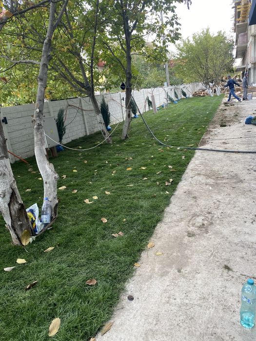 Gazon rulou supersport si sistem de irigare