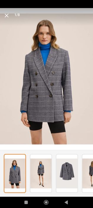 Димисезонный кароткый пальто от мангою