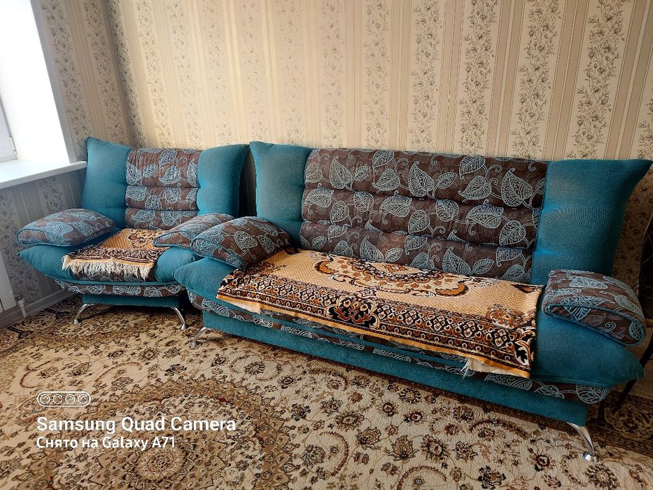 Мягкий уголок диван и 2 кресло б/у