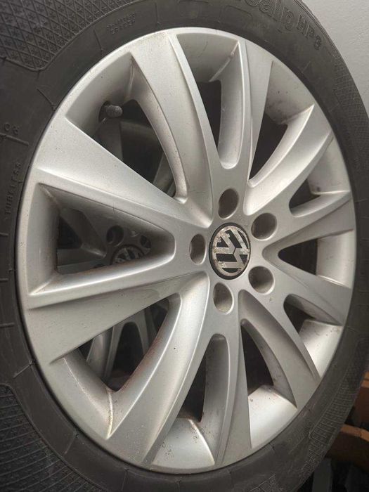 Set jante originale R17 VW SEAT SKODA prindere 5x112 235.55.r17 bonus anv iarna profil bun