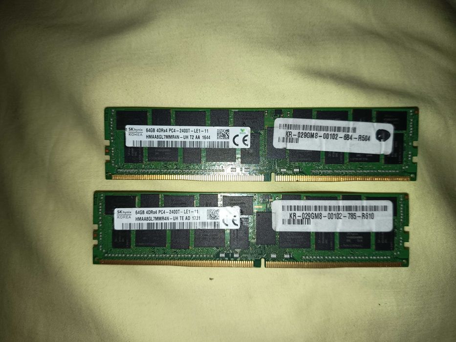 Memorie DDR4 workstation, server, placuta de 64gb ddr4, total 128gb