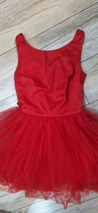Червена рокля Junona,Lucy, размер ХС/С