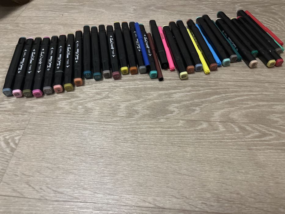 фломастеры, разные цвета