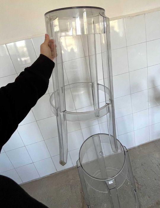 Set 2 scaune bar de designer Kartell Charles Ghost originale