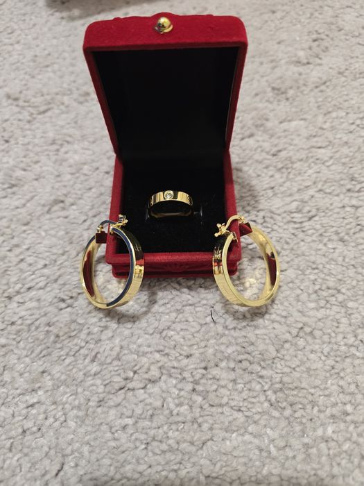 Set cercei + inel cartier