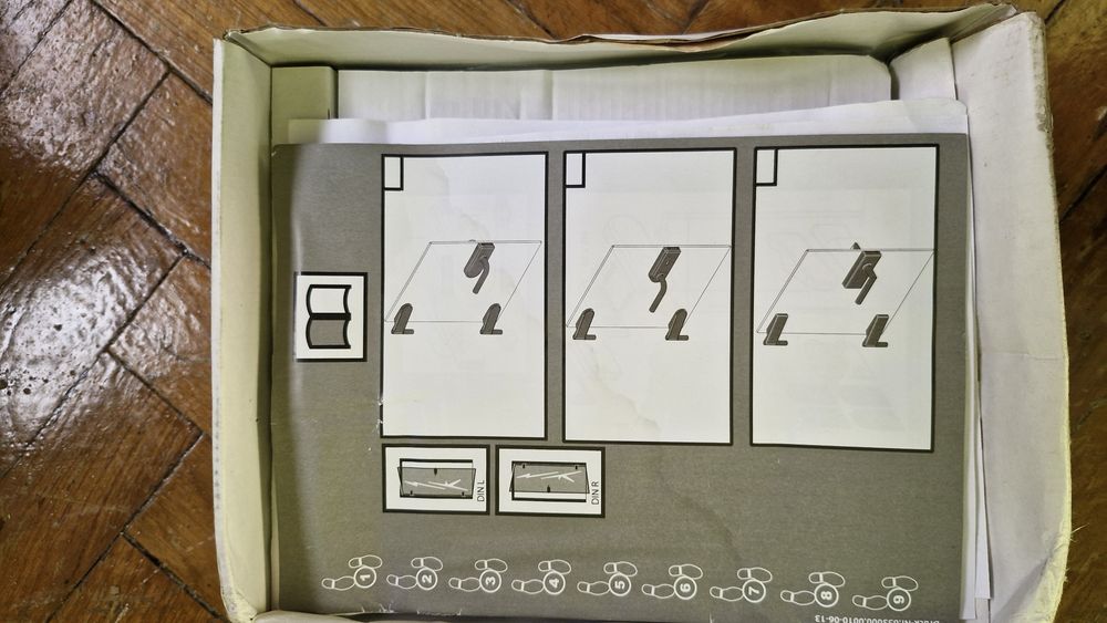 Maner/Clante pentru usi de sticla cu broasca si balamale.