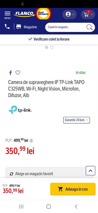 Vând camera de supraveghere.