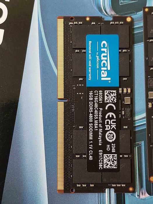 32GB DDR5 4800MT/s, 5600MT/s - RAM памет (SO-DIMM, за лаптоп)