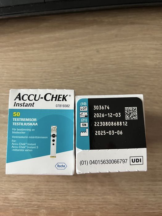 Teste glicemie Accu Chek Instant