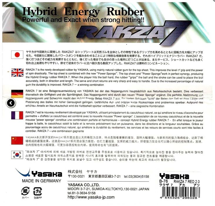 Комплект из обрезков оригинальных накладок для настольного тенниса