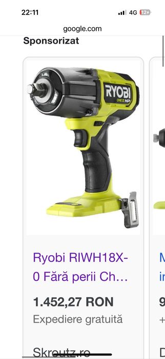 RIWH18X-0 HP cu motor fără perii 1600 Nm