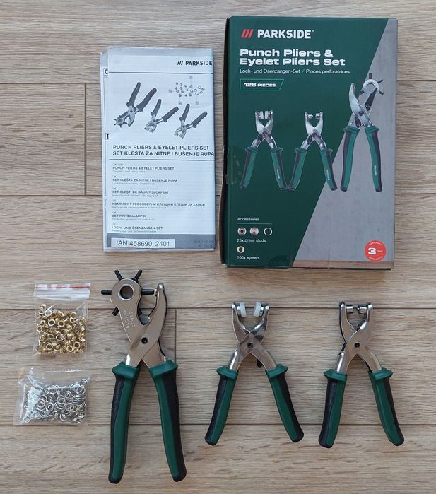 Комплект револверни клещи и клещи за халки  на PARKSIDE