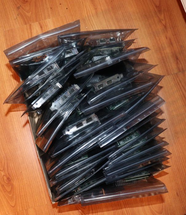 Placa retea Originala Intel X520-DA2 SFP+ Dual Port 10Gb + 2 x Module Gtek 10GbE