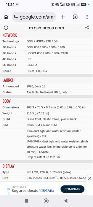Honor 600 smart 4/128