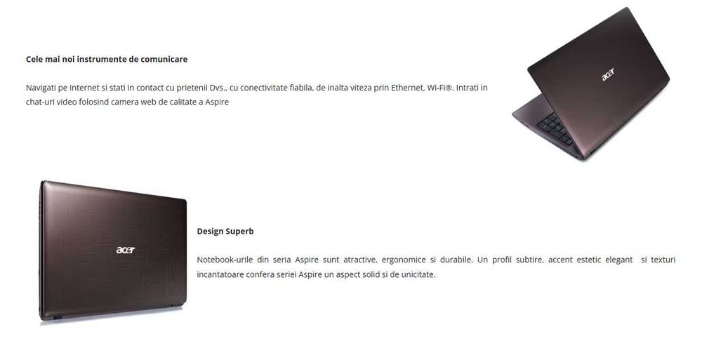 Laptop Acer Aspire 5742G, i3 2.40GHz, 6 GB ram, ssd+hdd, nvidia 2 gb