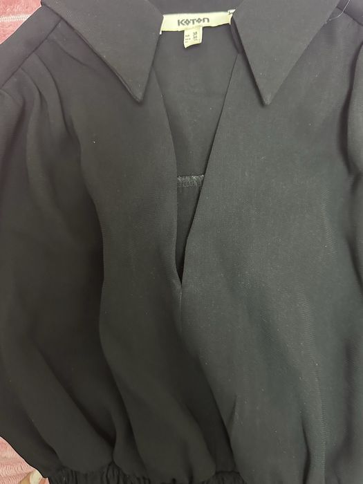 Черное платье мини