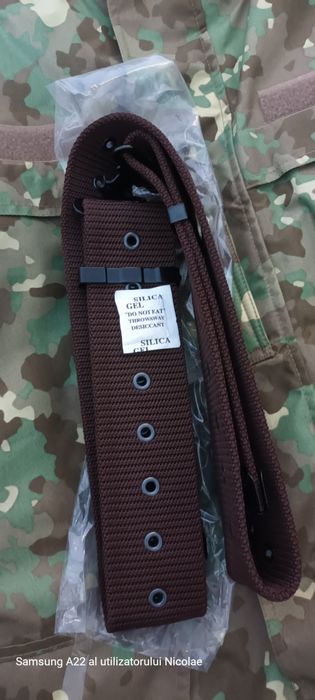 Centură militară culoare maro