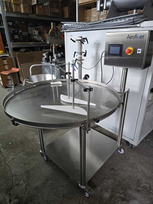 Masă Rotativă Acumulare Inox AIROFILLER – Automatizată