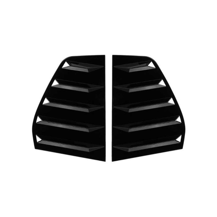 Добавка за задни странични стъкла Vw Golf 6- хриле, голф 6, Черен гланц