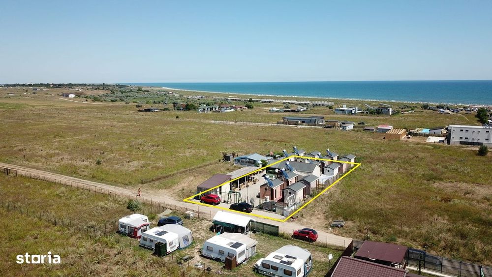 Complex 14 căsuțe de vacanta în Corbu, Constanța – vedere la mare