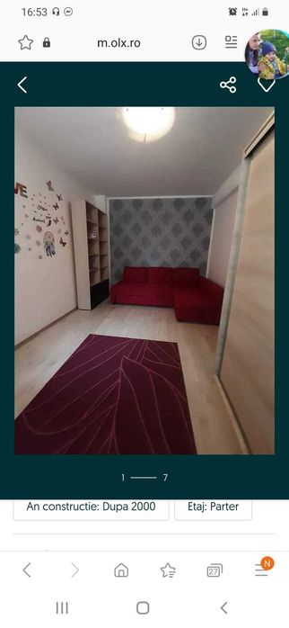 Proprietar inchiriez garsonieră cu loc de parcare