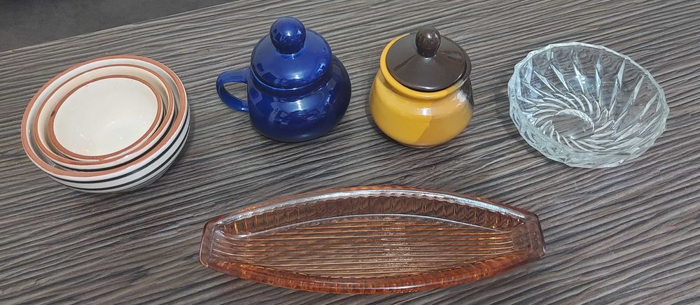 Посуда разная в разнобой