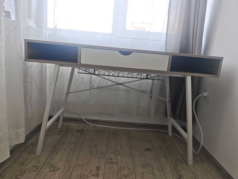 Бюро ABBETVED 48x120 цвят светъл дъб/бяло