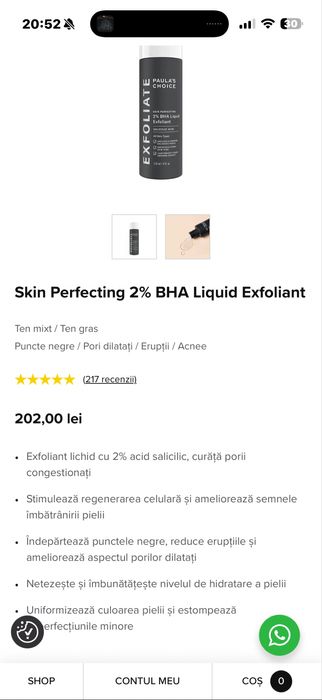 Exfoliant Salicylic Acid
