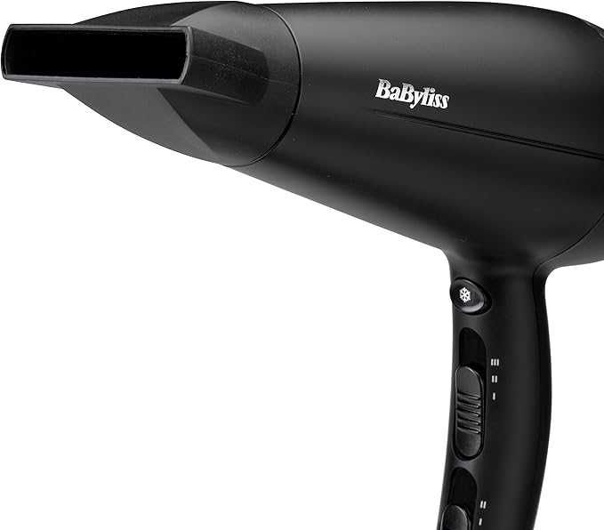 Сешоар BaByliss D572DE Turbo Smooth 2200, мощен и ултра лек, черен