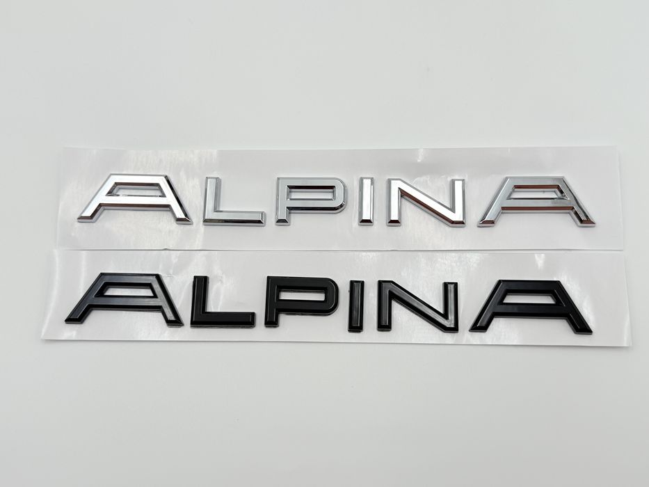 Emblema ALPINA negru spate