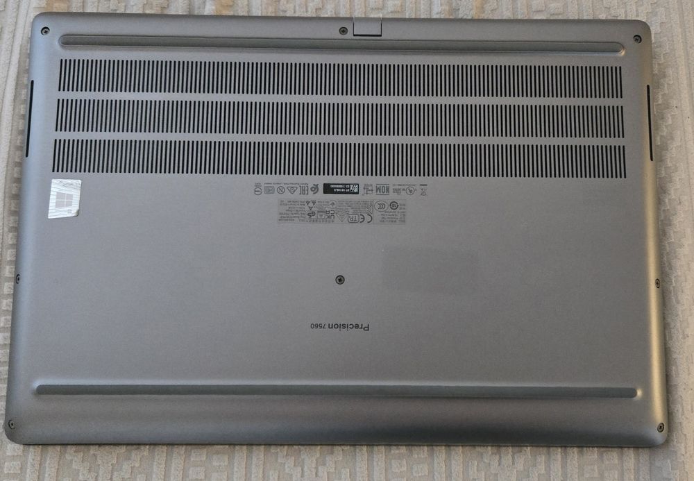 Laptop Dell Precision 7560 I9 11950H 64GB RAM SSD 1TB Nvidia T1200 4GB