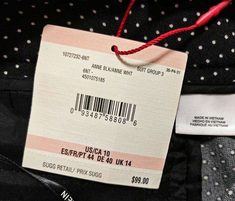 ANNE KLEIN Polka  dots Дамски панталон размер UK 14 / M НОВО