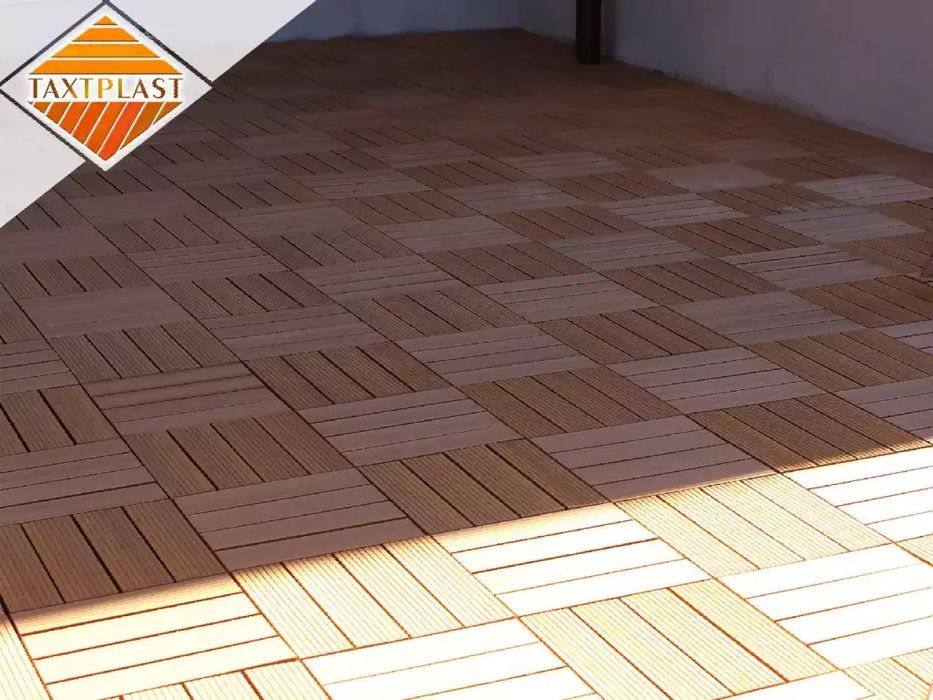 Террасная доска. Брусчатка, садовый паркет из ДПК "TAXTPLAST". Бў