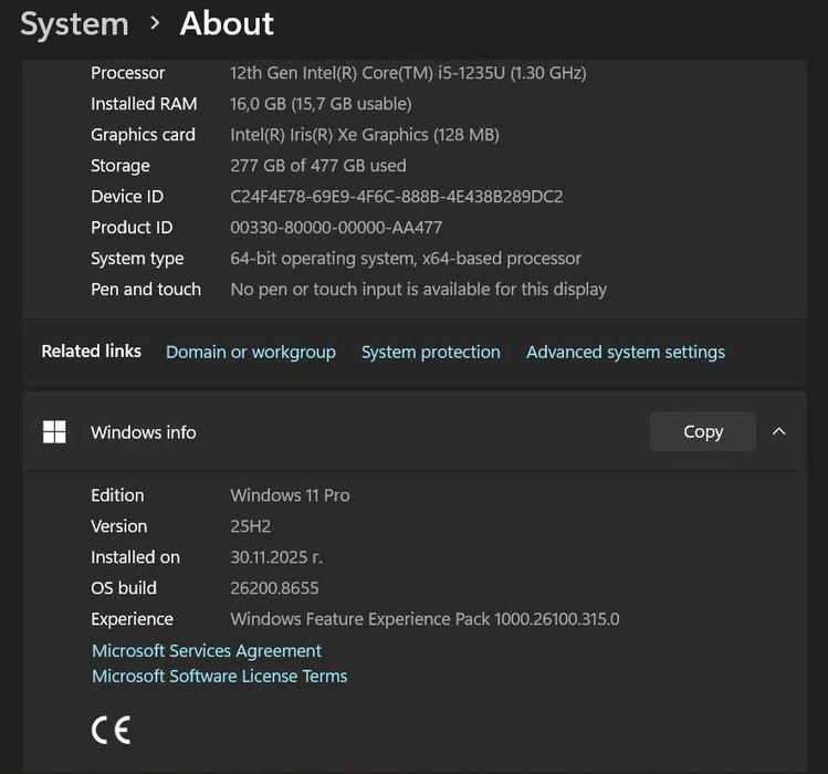 Като нов лаптоп HP Pavilion 15 (i5-1235U/16GB/512GB SSD/FHD IPS) - пълен комплект с кутия!