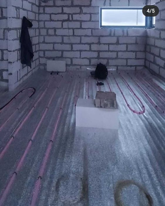 Механизированная полу сухая стяжка