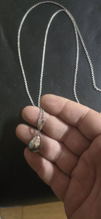 Colier argint perla Naturală