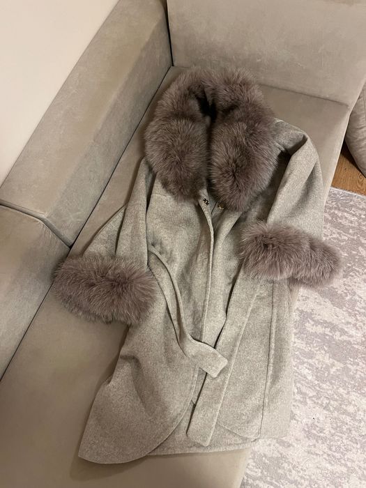 Дамско палто естествен косъм Alpaca