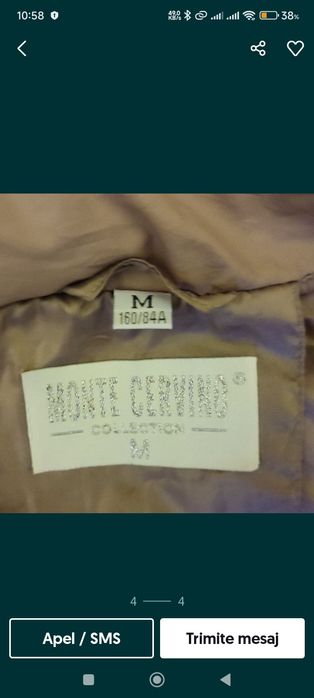 Haina / geaca fas dama, cambrata,
märimea M 38-40
70 lei