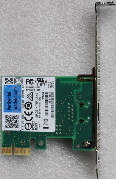 Placa de retea Intel I210-T1 PCI Express
