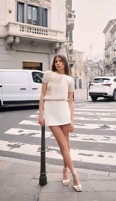 Нов трикотажен плетен топ с панделка от органза на Zara размер С